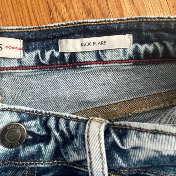 Guess Kick Flare acid wash jeans 30 - Picture 9 of 12